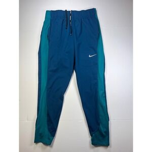 Nike Therma-FIT Running Pants Mens Medium Blue Teal Tapered Joggers Reflective